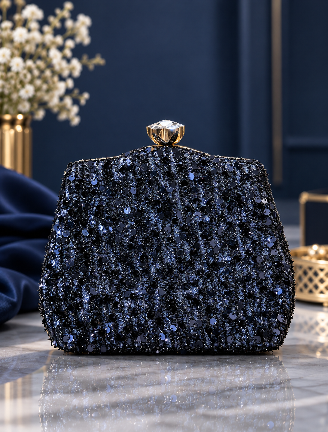 Midnight Navy Sparkle