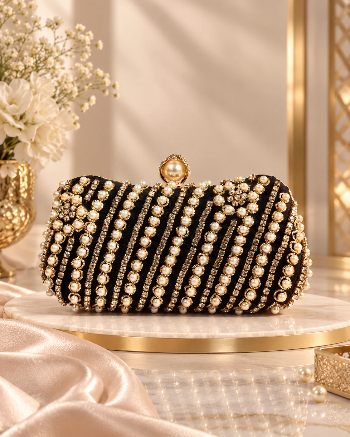 Pearl Luxe Clutch