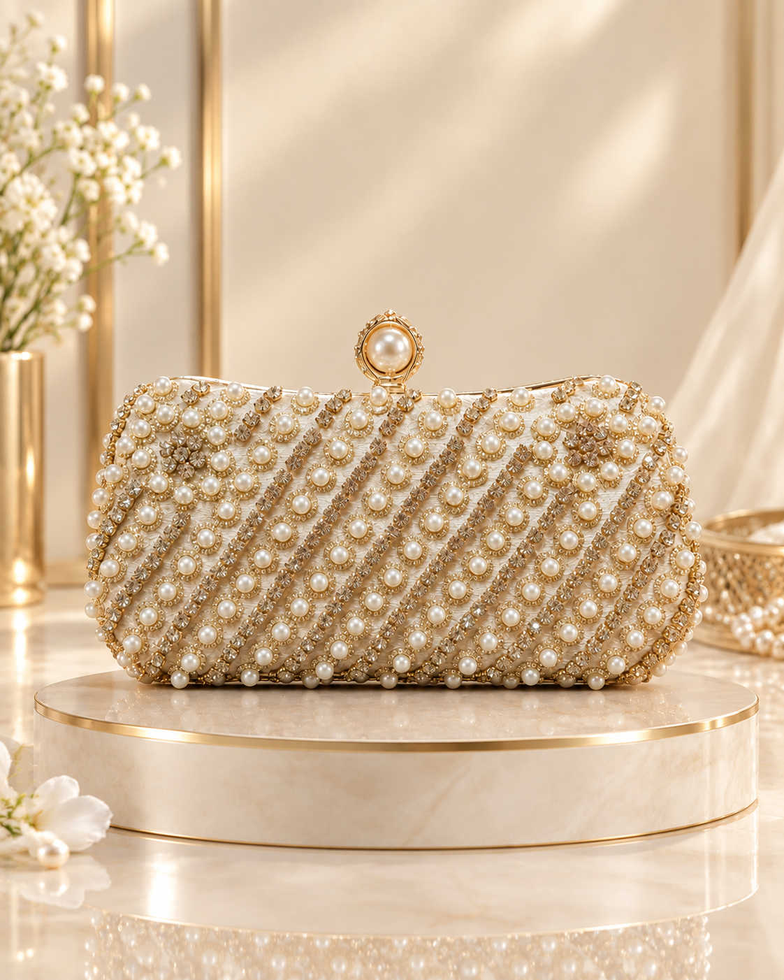 Pearl Luxe Clutch